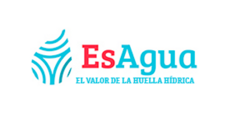 Logotipo. EsAgua. El Valor del Huella Hídrica