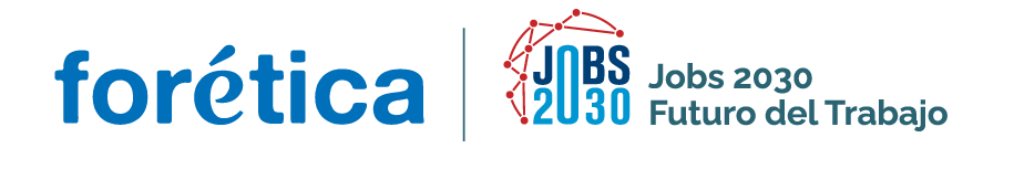 Logotipo. Forética. Jobs 2030. Futuro Trabajo