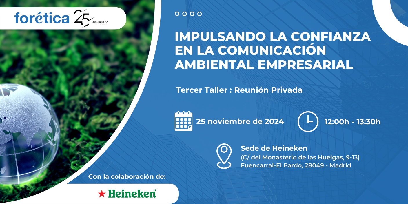 Tercer Taller de la iniciativa `Impulsando la confianza en la comunicación ambiental empresarial´