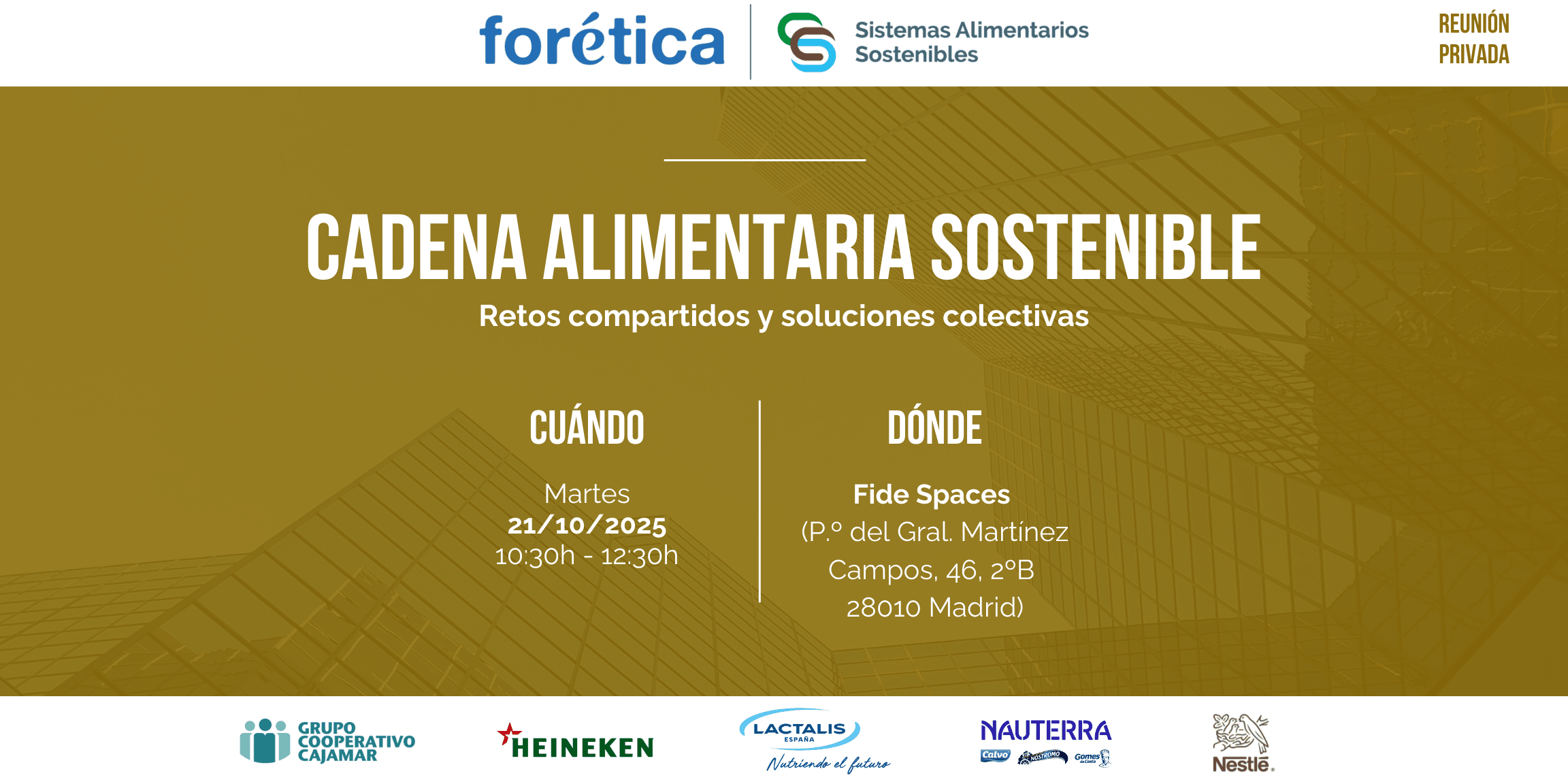 Cadena alimentaria sostenible: retos compartidos y soluciones colectivas