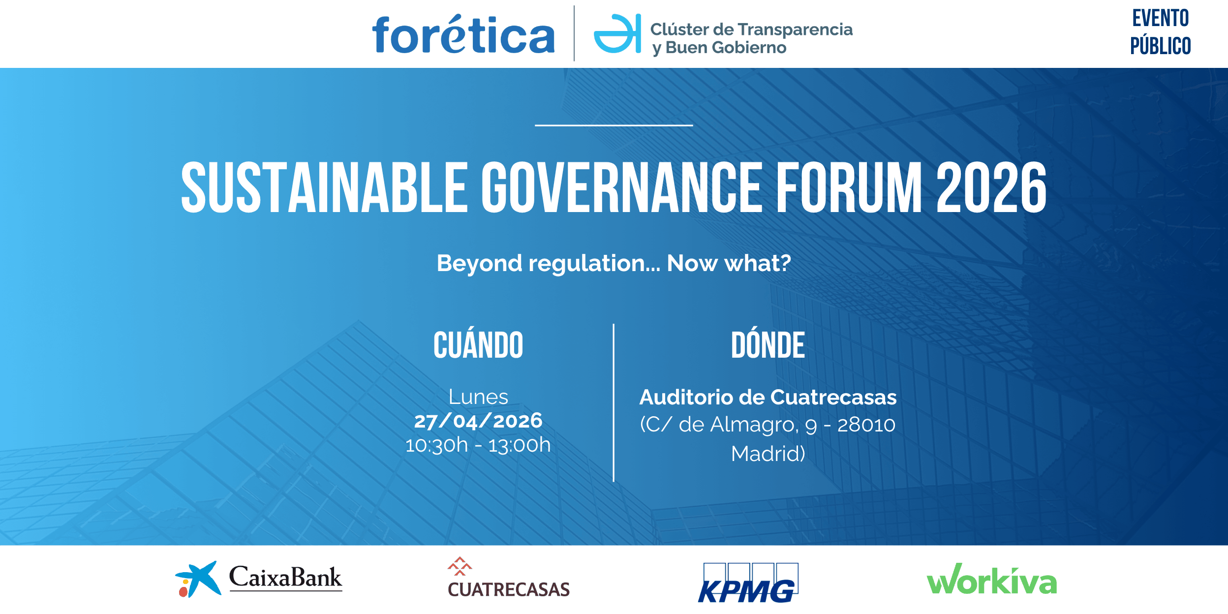 Sustainable Governance Forum 2026: Beyond regulation… Now what?