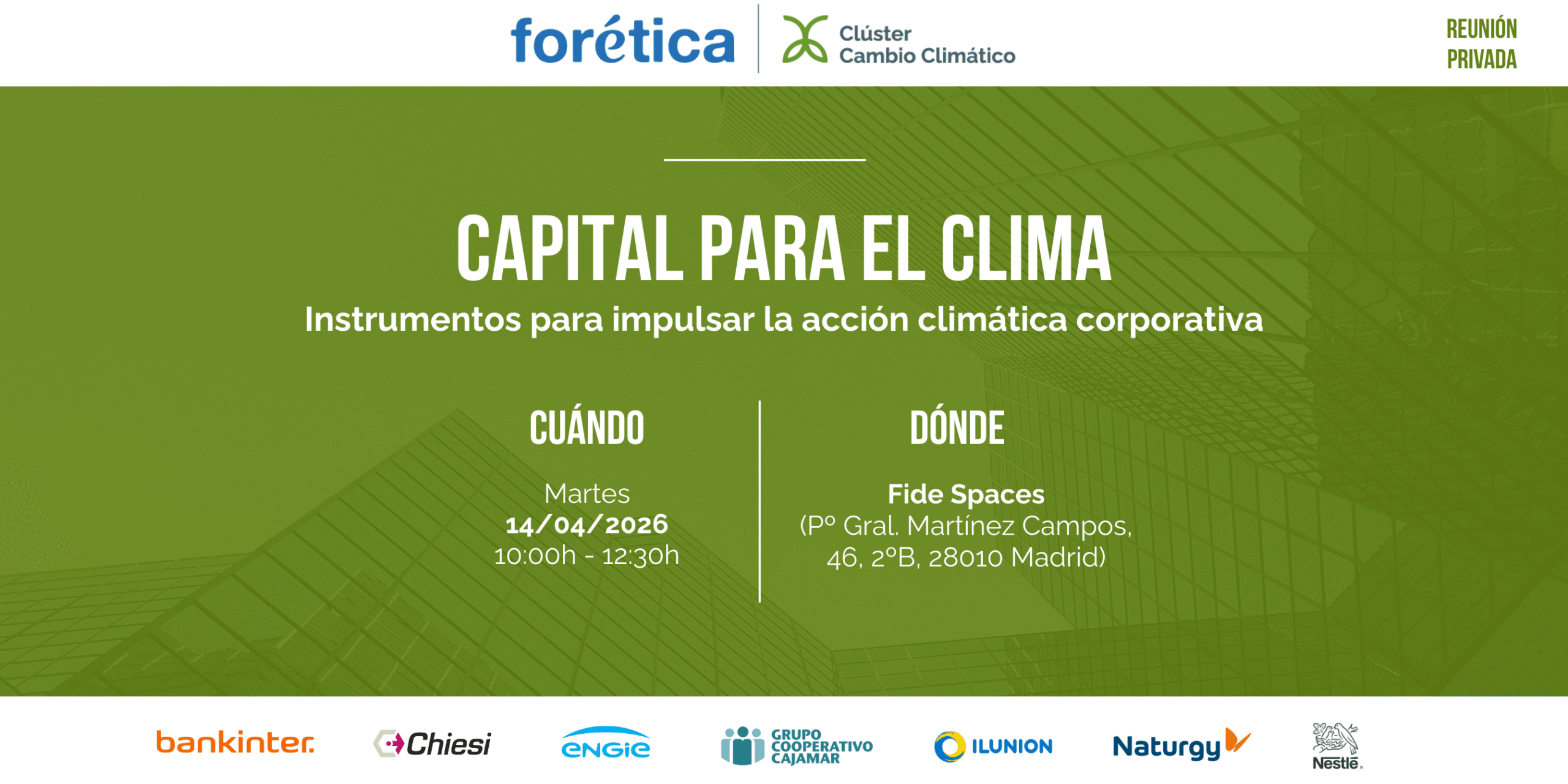 Capital para el Clima: instrumentos para impulsar la acción climática corporativa