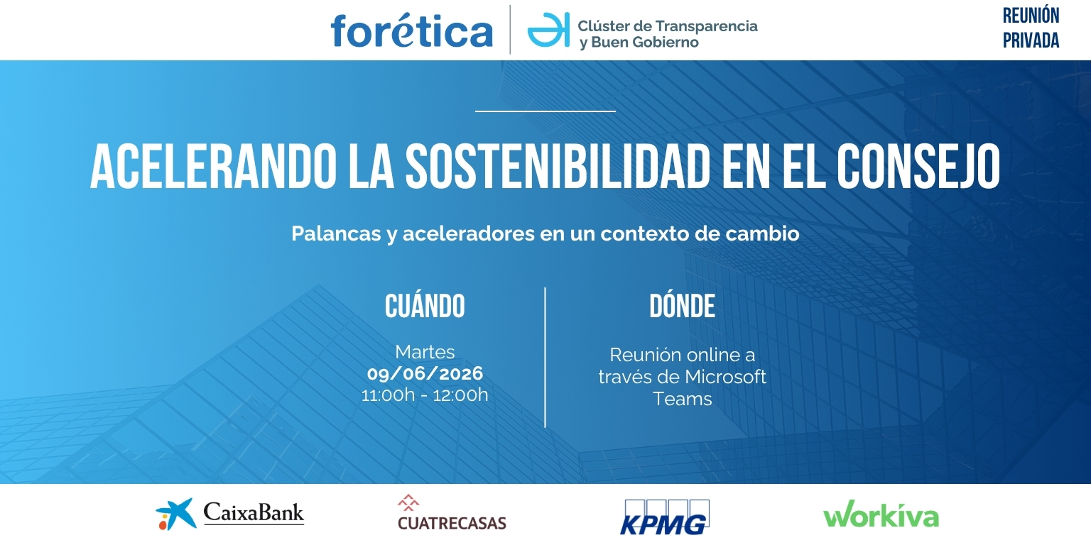 Acelerando la sostenibilidad en el Consejo: Palancas y aceleradores en un contexto de cambio
