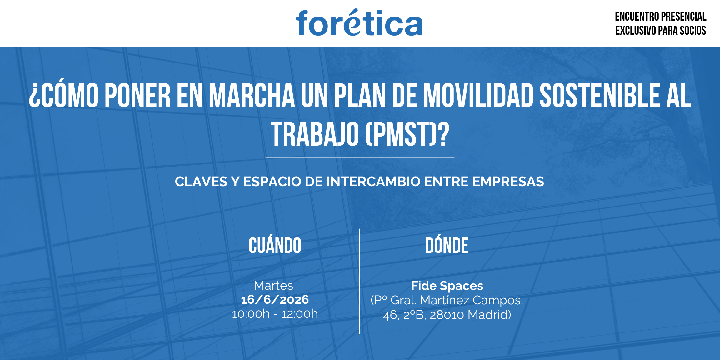 ¿Cómo poner en marcha un Plan de Movilidad Sostenible al Trabajo (PMST)? Claves y espacio de intercambio entre empresas