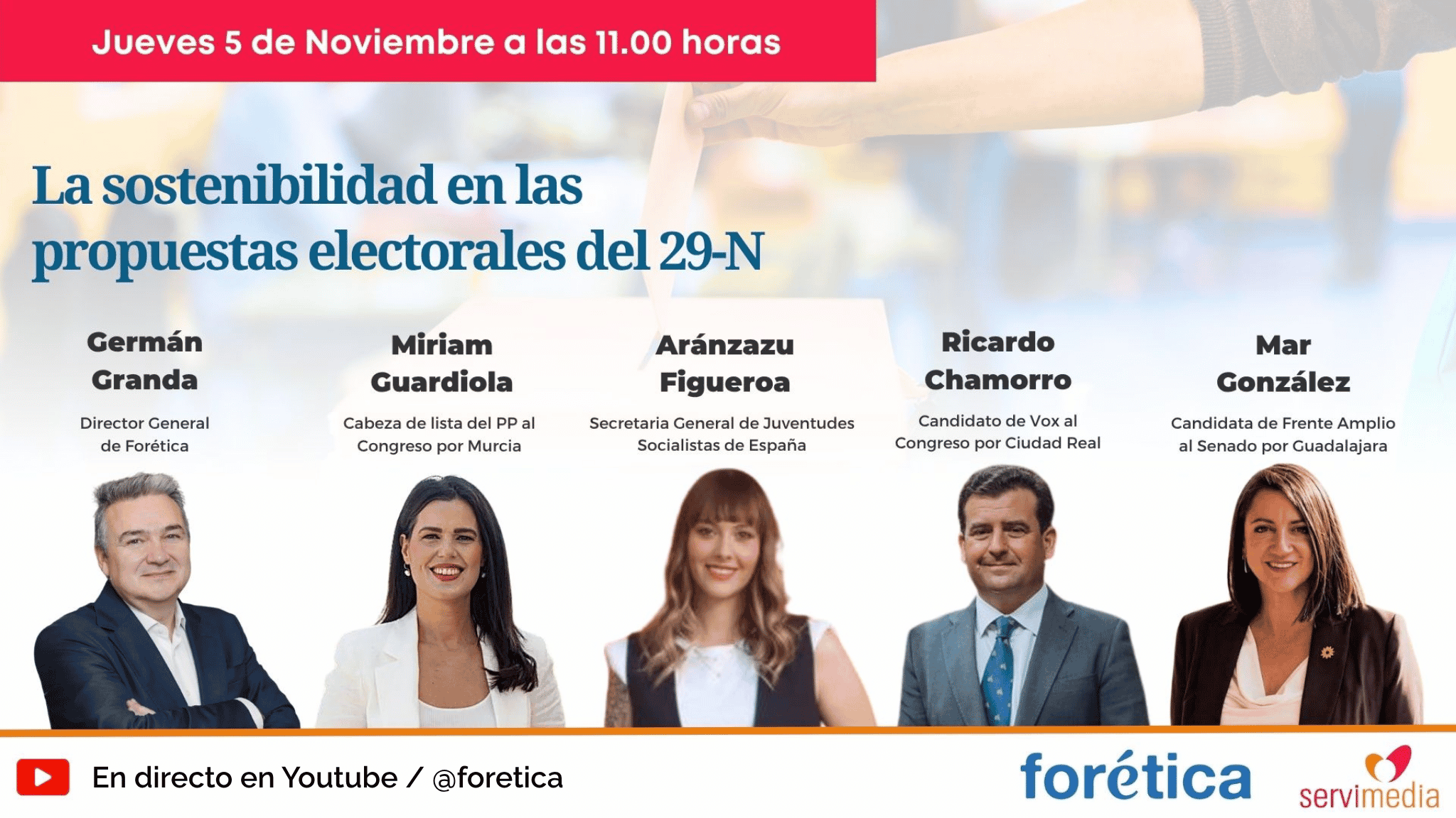 La sostenibilidad en las propuestas electorales del 29-N